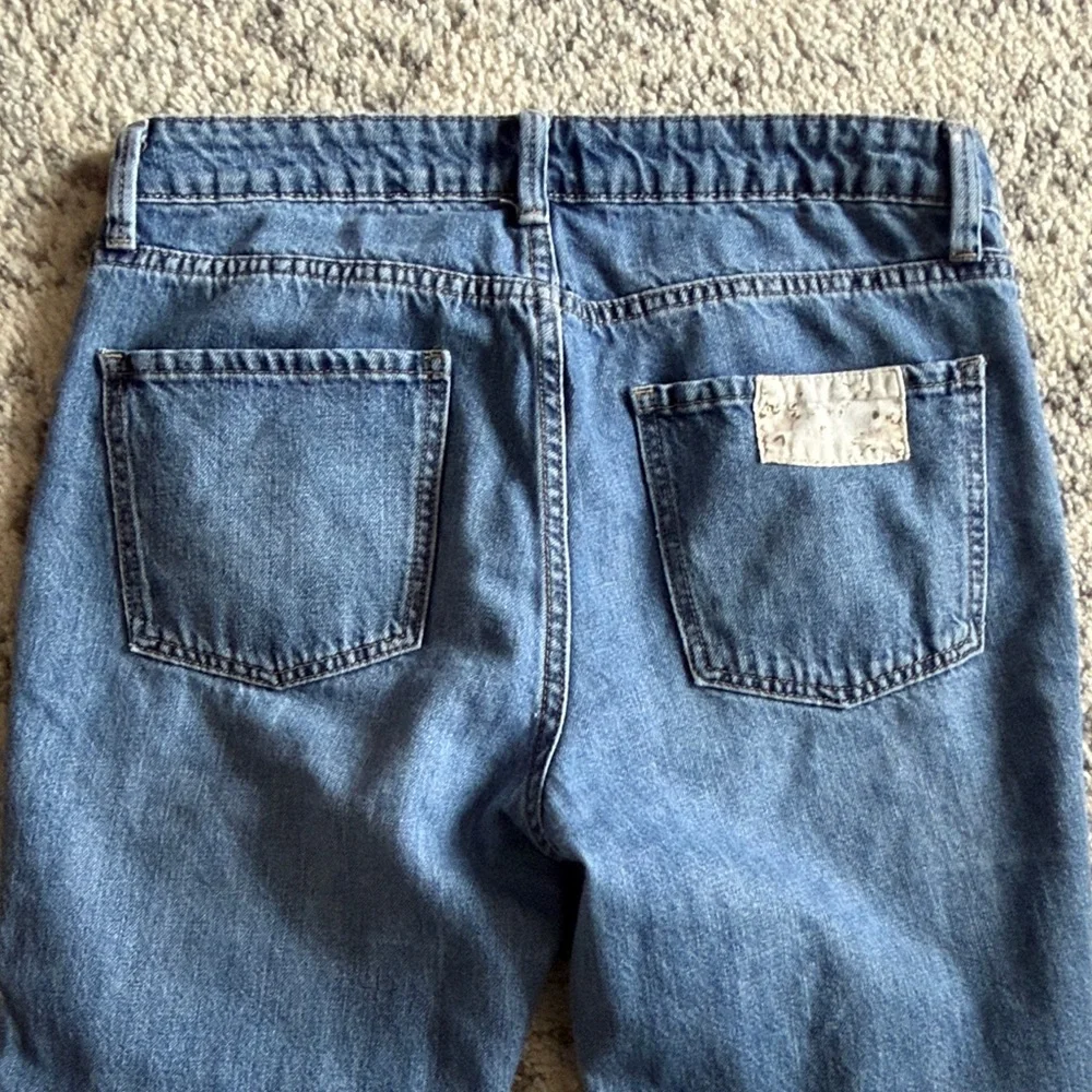 DRIFTWOOD Jordie Blue Patchwork Straight Leg Jeans - Picture 7 of 7